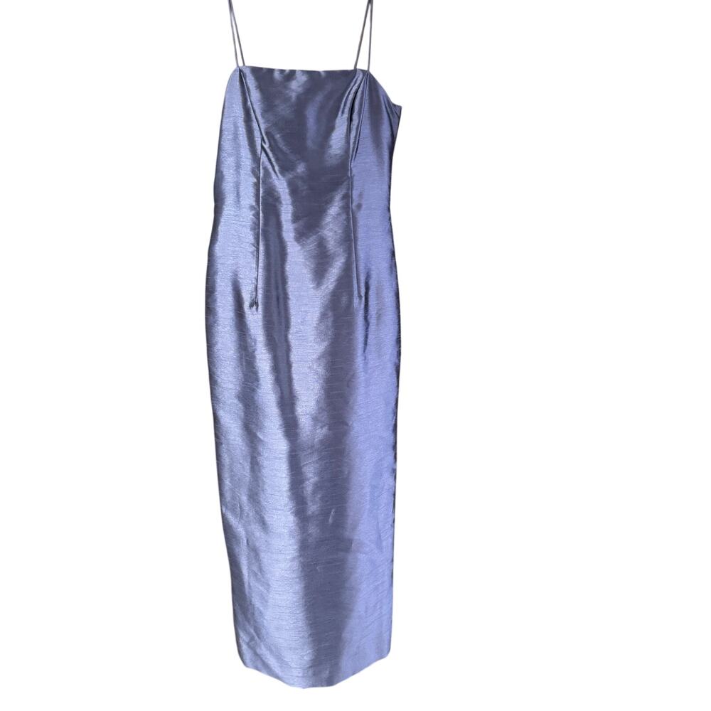 Alex Evenings Size 4 Periwinkle Shimmer Dress & Sheer Jacket Formal Set - Picture 3 of 16
